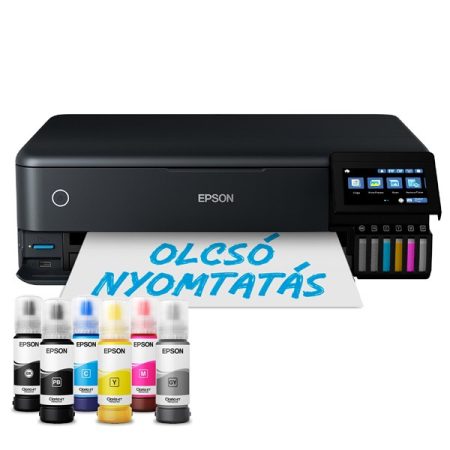 Epson EcoTank L8180 fotónyomtató MFP, WiFi/USB/LAN, 1800 fotóra elegendő tinta a dobozban
