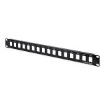   DIGITUS 19" 1U 16port fekete moduláris üres Patch Panel