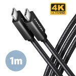   Axagon BUCM32-CM10AB USB TYPE-C 3.2 Gen 2 -  USB TYPE-C 1 m fekete kábel