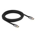   Delock 83997 3m Ultra nagy sebességű HDMI 48Gbps 8K 60Hz szürke kábel