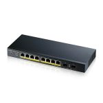   ZyXEL GS1900-10HP v2 8port GbE LAN PoE (70W) 2port GbE SFP smart menedzselhető PoE switch