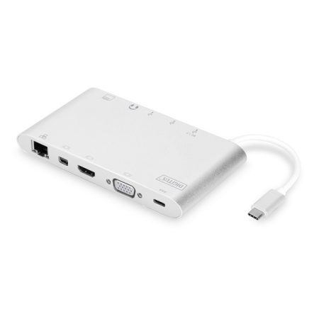 DIGITUS DA-70861 USB-C 11 portos univerzális notebook dokkoló állomás