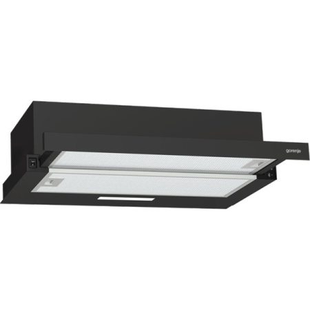 Gorenje TH60E3B fekete, szabadonálló, hagyományos, méret:60 cm, teleszkópos, zajszint:67 dB, páraelszívó