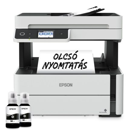 Epson EcoTank M3170 mono nyomató MFP, Duplex, WiFi, 11 000 oldal tinta a dobozban