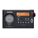  Sangean PR-D7PACKAGE B hordozható szintézeres AM/FM fekete táskarádió