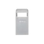   Kingston 64GB DataTraveler Micro USB3.2 A Ezüst (DTMC3G2/64GB) Flash Drive