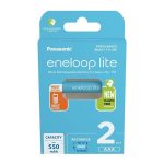   Panasonic Eneloop BK-4LCCE/2BE AAA 550mAh mikro ceruza akku 2db/csomag