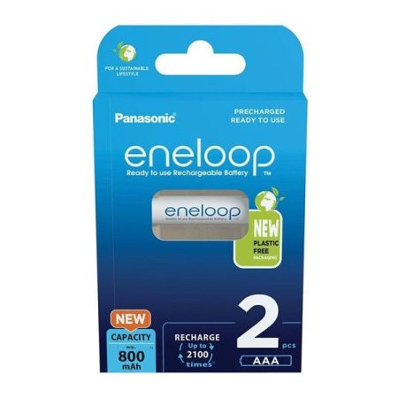 Panasonic Eneloop BK-4MCDE/2BE AAA 800mAh mikro ceruza akku 2db/csomag