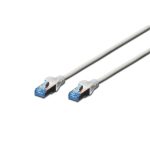   DIGITUS CAT5e F/UTP PVC 0,5m árnyékolt szürke patch kábel