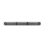   Lanberg PPS6-1024-B 19"/1U 24port Cat6 FTP árnyékolt fekete patch panel