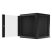 Lanberg WF01-6612-10B 19" 12U SZÉL:600 MÉLY:600 MAG:640 lapraszerelt üvegajtós fekete fali rack szekrény