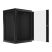 Lanberg WF01-6618-10B 19" 18U SZÉL:600 MÉLY:600 MAG:907 lapraszerelt üvegajtós fekete fali rack szekrény