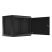 Lanberg WF01-6409-00B 19" 9U SZÉL:600mm MÉLY:450mm MAG:512mm lapraszerelt fémajtós fekete fali rack szekrény