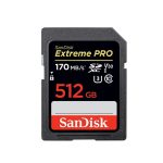   Sandisk 00121598 512GB SD Extreme Pro (SDXC Class 10 UHS-I U3) memóriakártya