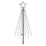   Emos DCTC02 fém 180 cm kültéri és beltéri hideg fehér időzítő LED karácsonyfa
