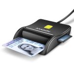   Axagon CRE-SM3SD USB Smart card & SD/microSD/SIM card FlatReader okos kártyaolvasó