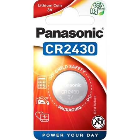 Panasonic CR2430 3V lítium gombelem 1db/csomag