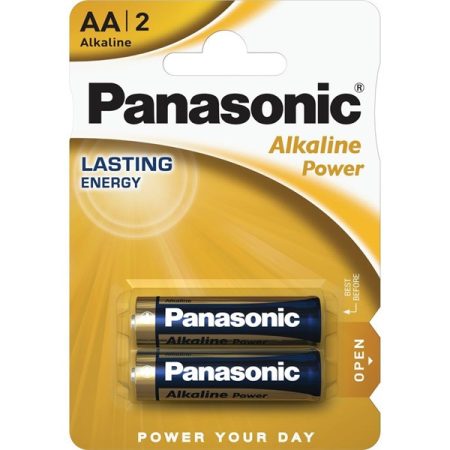 Panasonic LR6APB/2BP 1,5V AA alkáli tartós ceruzaelem 2db/csomag Panasonic LR6APB/2BP 1,5V AA alkáli tartós ceruzaelem 2db/csomag