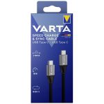   Varta 57936101111 2m 100W USB C apa-apa adat- és töltőkábel