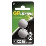 GP B15253 CR2025 lítium gombelem 2db/bliszter