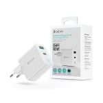   Devia ST362743 GaN 65W USB + Type-C fehér hálózati töltő adapter