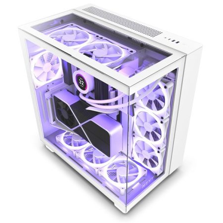 NZXT H9 Elite Fehér (Táp nélküli) ablakos ATX ház