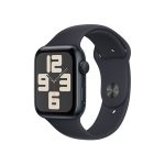   Apple Watch SE2 v2 GPS (44mm) éjfekete alumínium tok , éjfekete sport szíj (S/M) okosóra