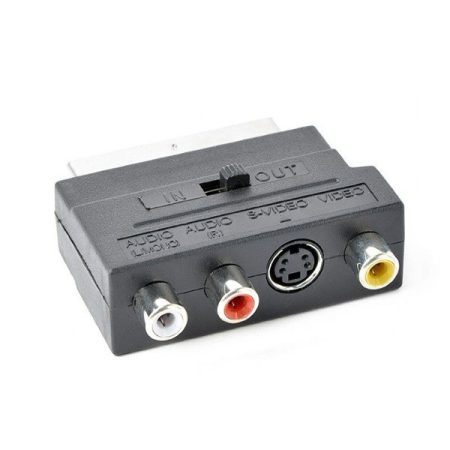 Gembird Scart -> 3db RCA S-Video M/F adapter fekete Gembird Scart -> 3db RCA S-Video M/F adapter fekete