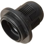 Anco 321213 max. 60W fekete E27 foglalat 2 gyűrűvel