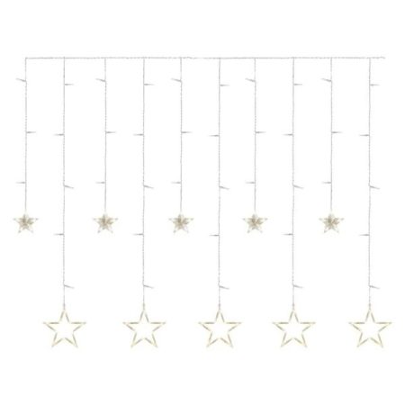 Emos DCGW12 185x105 cm beltéri meleg fehér csillagok LED karácsonyi fényfüggöny
