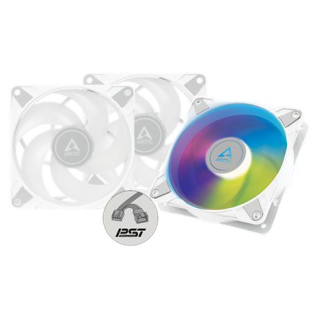 Arctic P12 PWM PST A-RGB 120mm 3db fehér ventilátor