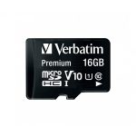   Verbatim 44082 SDHC 16GB U1 Class 10 micro memóriakártya + adapter