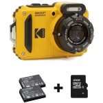   Kodak Pixpro WPZ2 vízálló/porálló/ütésálló digitális sárga  fényképezőgép + 16Gb microSd + akkumulátor