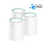   CUDY M1300(3-Pack) kétsávos AC1200 WIFI MESH fehér gigabit router (3db-os szett)