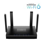   CUDY WR3000 kétsávos AX3000 gigabit WIFI 6 MESH fekete router