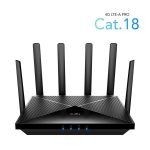   CUDY LT18 kétsávos AX1800 WIFI 6 MESH dual nanoSIM 4G (LTE CAT18) fekete router