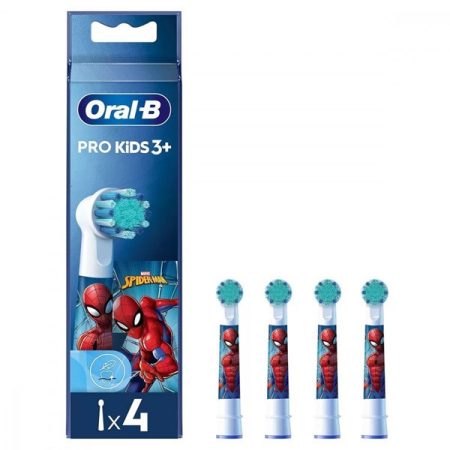 Oral-B EB10-4 Spiderman gyerek 4 db-os elektromos fogkefe pótfej szett Oral-B EB10-4 Spiderman gyerek 4 db-os elektromos fogkefe pótfej szett