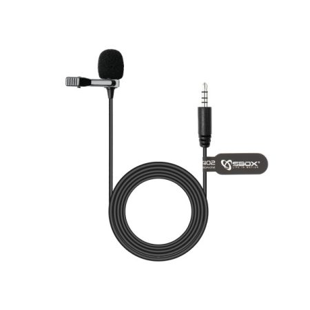 SBOX PM-402 Csiptethető mikrofon, 3.5 mm