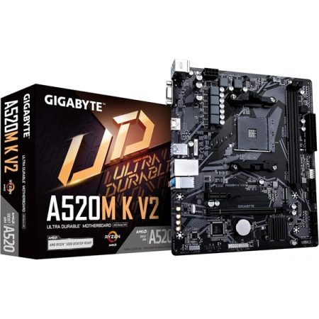 GIGABYTE Alaplap AM4 A520M K V2 AMD A520, mATX