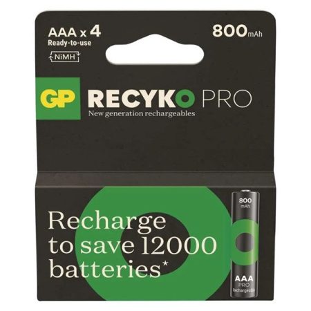 GP ReCyko Pro NiMH Akkumulátor HR03 (AAA) 4db