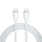   AVAX CB623 CREAMY+ Type C-Type C 60W, 1,5m fehér-ezüst gyorstöltő kábel