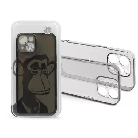 Haffner HF241406 Apple iPhone 13 Gray Monkey átlátszó szilikon hátlap