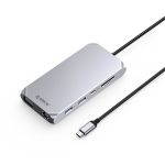   ORICO ORICO-XCR-X22-GY-BP 12in1 Type-C USB3.0 x3/USB2.0/USB3.0 type C/HDMI2.0/PD100W/TF/SD/RJ45/3.5mm dokkoló