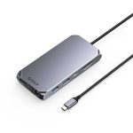   ORICO ORICO-XCR-X33-GY-BP 12in1 Type-C USB3.0 x2/USB2.0/USB3.0 type C/HDMI2.0/DP1.4/PD100W/TF/SD/RJ45/3.5mm dokkoló