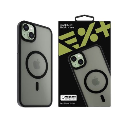 NextOne IPH-15PLUS-MAGSF-MISTCASE-BLK iPhone 15 Plus fekete szilikon MagSafe hátlap NextOne IPH-15PLUS-MAGSF-MISTCASE-BLK iPhone 15 Plus fekete szilikon MagSafe hátlap