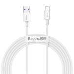   Baseus CATYS-A02 Superior 2m 66W USB A/USB C fehér adat- és töltőkábel