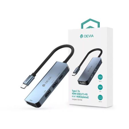 Devia ST384899 Leopard V2 Type-C PD/2xUSB 3.0/HDMI 4in1 HUB