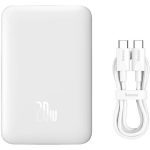   Baseus P10059001223-00 Mini Air 10000mAh 20W mágneses fehér power bank