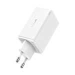   Baseus P10162705212-00 GaN6 Pro 100W EU fehér gyorstöltő adapter 1m USB Type-C - Type-C kábellel