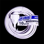   IRIS Electric IEEC-10M-16A/230V Hosszabbító 10 méteres 16A/230V, IP20, fehér